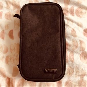 Gray Travel Makeup Bag